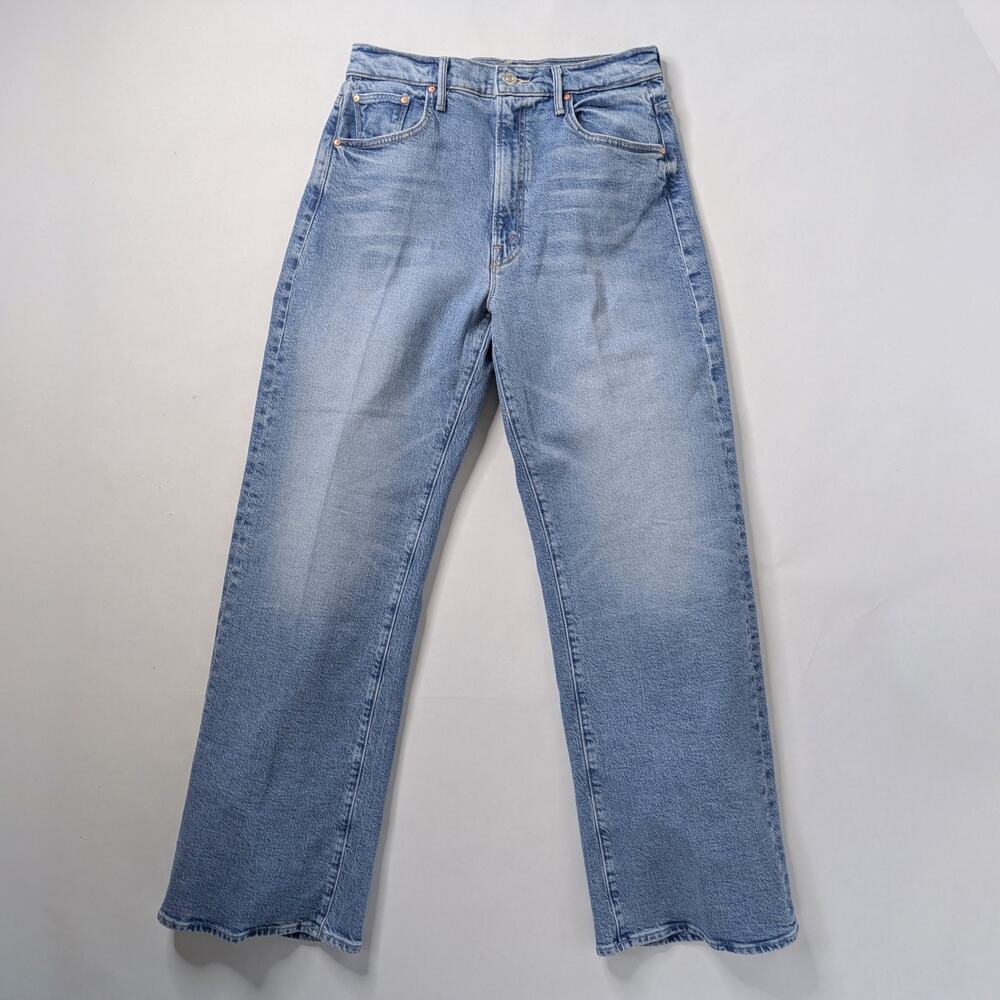 MOTHER Superior Lasso Sneak 29 Sow Surreal Blue Straight Leg High Rise